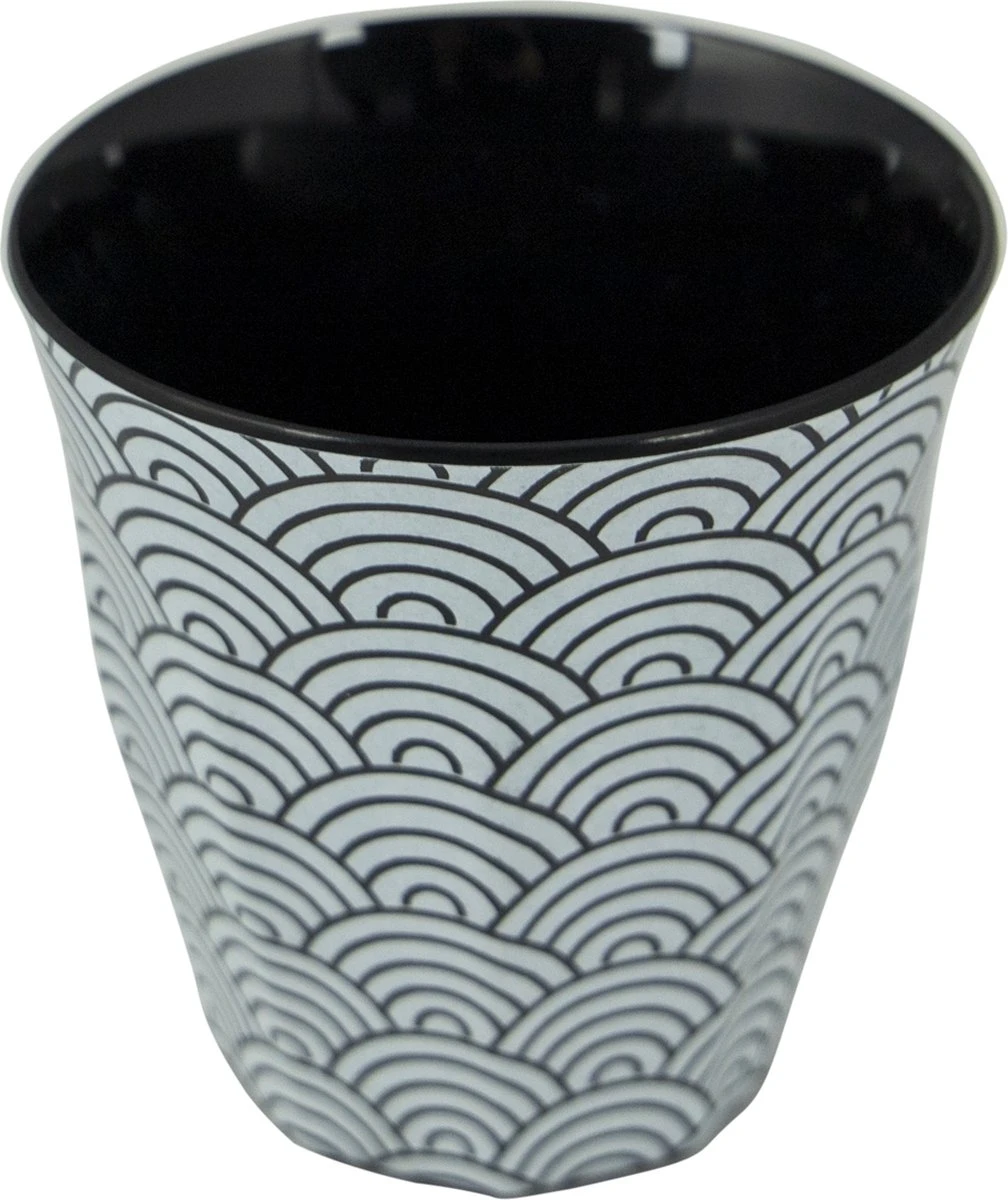 Bo-Camp Servies - Mix & Match - 16 Delig - Zwart/Wit 11 Bo-Camp Servies - Mix & Match - 16 Delig - Zwart/Wit - Afbeelding 11