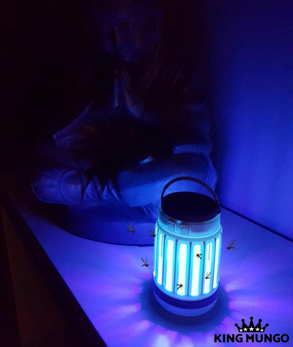 Anti Muggenlamp LED Camping Lamp | Thuis Muggen Vanger Lamp Oplaadbaar | King Mungo 8 Anti Muggenlamp LED Camping Lamp | Thuis Muggen Vanger Lamp Oplaadbaar | King Mungo - Afbeelding 8