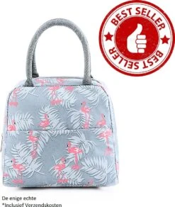 Koeltas - Lunchtas - Volwassenen En Kinderen - Compact & Handig: Zomer - Picknick -School - Lunch - Werk - Grijs Flamingo 17 Koeltas - Lunchtas - Volwassenen En Kinderen - Compact & Handig: Zomer - Picknick -School - Lunch - Werk - Grijs Flamingo -Buiten Kamperen 1016x1200 4