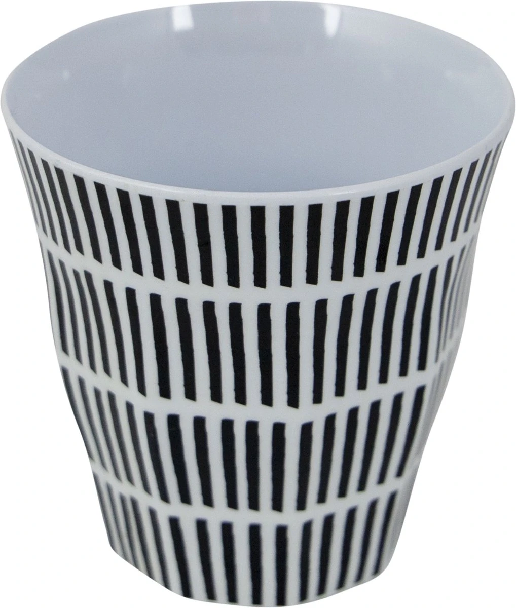 Bo-Camp Servies - Mix & Match - 16 Delig - Zwart/Wit 12 Bo-Camp Servies - Mix & Match - 16 Delig - Zwart/Wit - Afbeelding 12