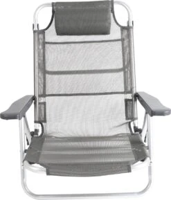 Bo-Camp Beach Chair - Monaco - Aluminium - Grijs 21 Bo-Camp Beach Chair - Monaco - Aluminium - Grijs -Buiten Kamperen 1026x1200