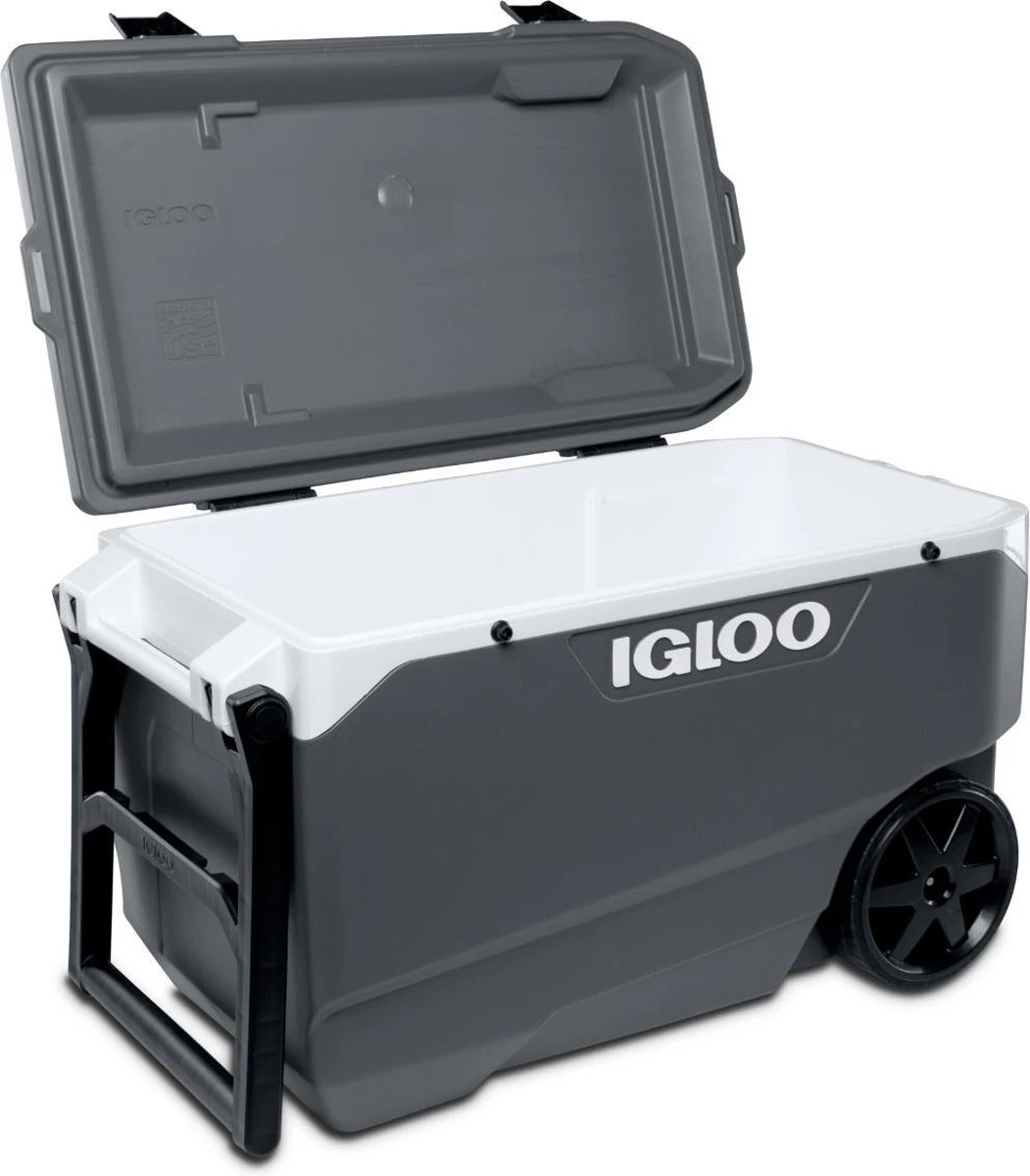 Igloo Latitude 90 Roller - Grote Koelbox Op Wielen - 85 Liter - Grijs 6 Igloo Latitude 90 Roller - Grote Koelbox Op Wielen - 85 Liter - Grijs - Afbeelding 6