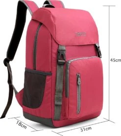 Tourit - Koeltas Rugzak (25L) - Geschikt Voor 21 Blikjes - Lunchtas Voor Dames En Heren - Rood -Buiten Kamperen 1071x1200 3