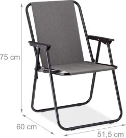 Relaxdays Campingstoel Inklapbaar Set Van 2 - Klapstoel 100 Kg - Visstoel Met Armleuningen - Grijs 19 Relaxdays Campingstoel Inklapbaar Set Van 2 - Klapstoel 100 Kg - Visstoel Met Armleuningen - Grijs -Buiten Kamperen 1094x1200