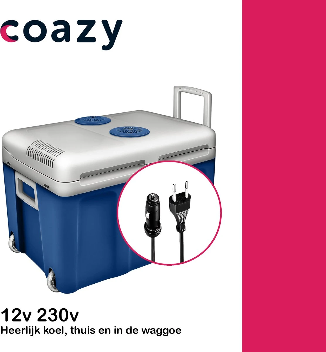 Koelbox Met Wielen Voor Auto & Camping Warm En Koud 40L - Frigobox Elektrisch 12v 230 Volt - MiniBar - Mini Koelkast | Verkoelt En Verwarmt | Eco-modus - Minibar - Mini Koelkast 9 Koelbox Met Wielen Voor Auto & Camping Warm En Koud 40L - Frigobox Elektrisch 12v 230 Volt - MiniBar - Mini Koelkast | Verkoelt En Verwarmt | Eco-modus - Minibar - Mini Koelkast - Afbeelding 9