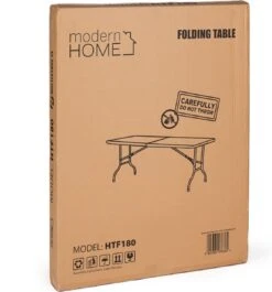 Inklapbare Tafel - Opklaptafel - 180x70x73,5 Cm - Wit -Buiten Kamperen 1117x1200