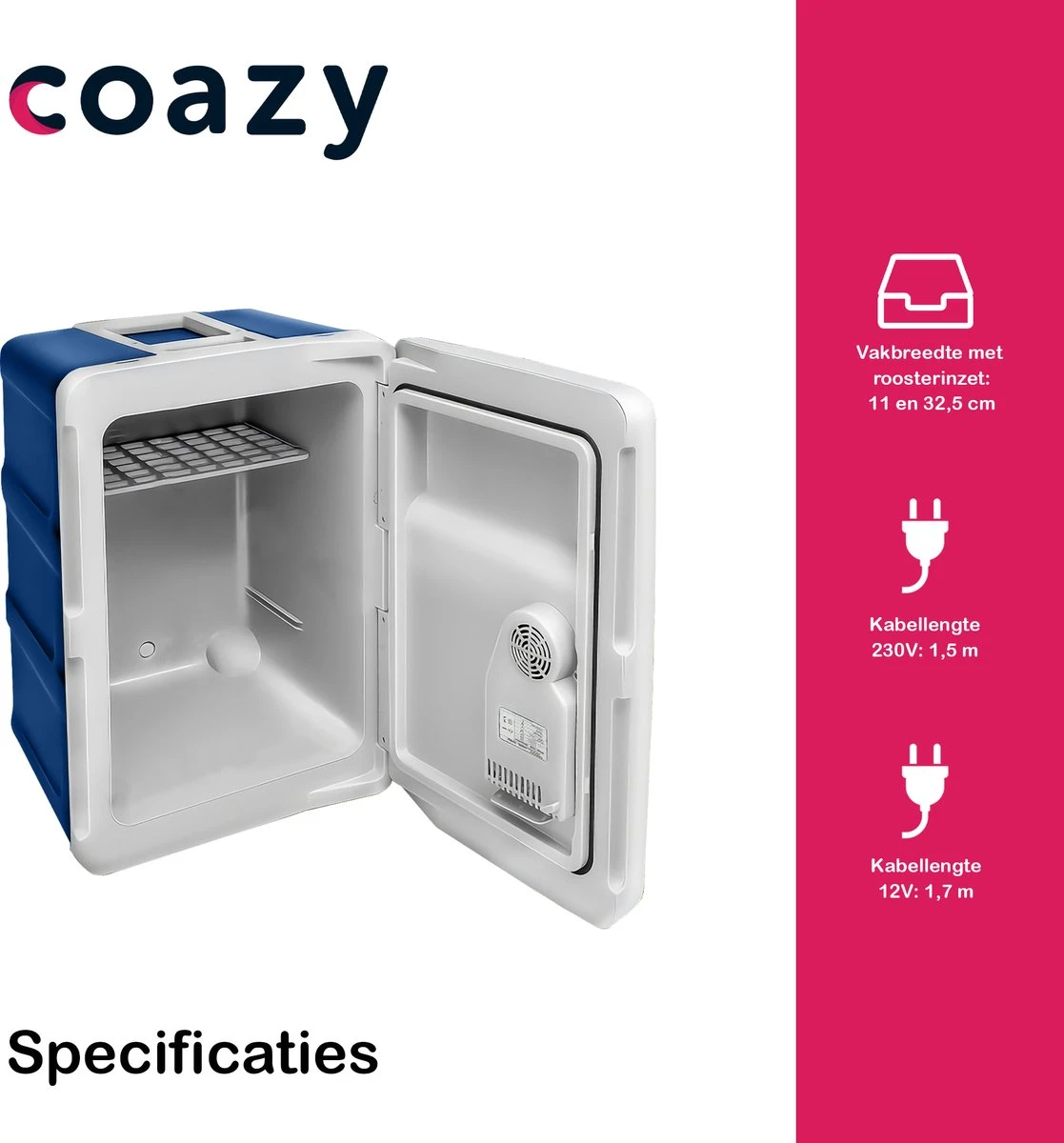 Koelbox Met Wielen Voor Auto & Camping Warm En Koud 40L - Frigobox Elektrisch 12v 230 Volt - MiniBar - Mini Koelkast | Verkoelt En Verwarmt | Eco-modus - Minibar - Mini Koelkast 12 Koelbox Met Wielen Voor Auto & Camping Warm En Koud 40L - Frigobox Elektrisch 12v 230 Volt - MiniBar - Mini Koelkast | Verkoelt En Verwarmt | Eco-modus - Minibar - Mini Koelkast - Afbeelding 12