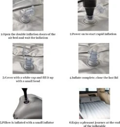 Opblaasbaar Matras Voor In De Auto, Opblaasbaar Bed, Opvouwbaar, Comfortabele Autostoel, Automatras Met Elektrische Luchtpomp En 3 Adapters, 2 Kussens En Draagtas, Voor Camping, Reizen (zwart) -Buiten Kamperen 1131x1200 1