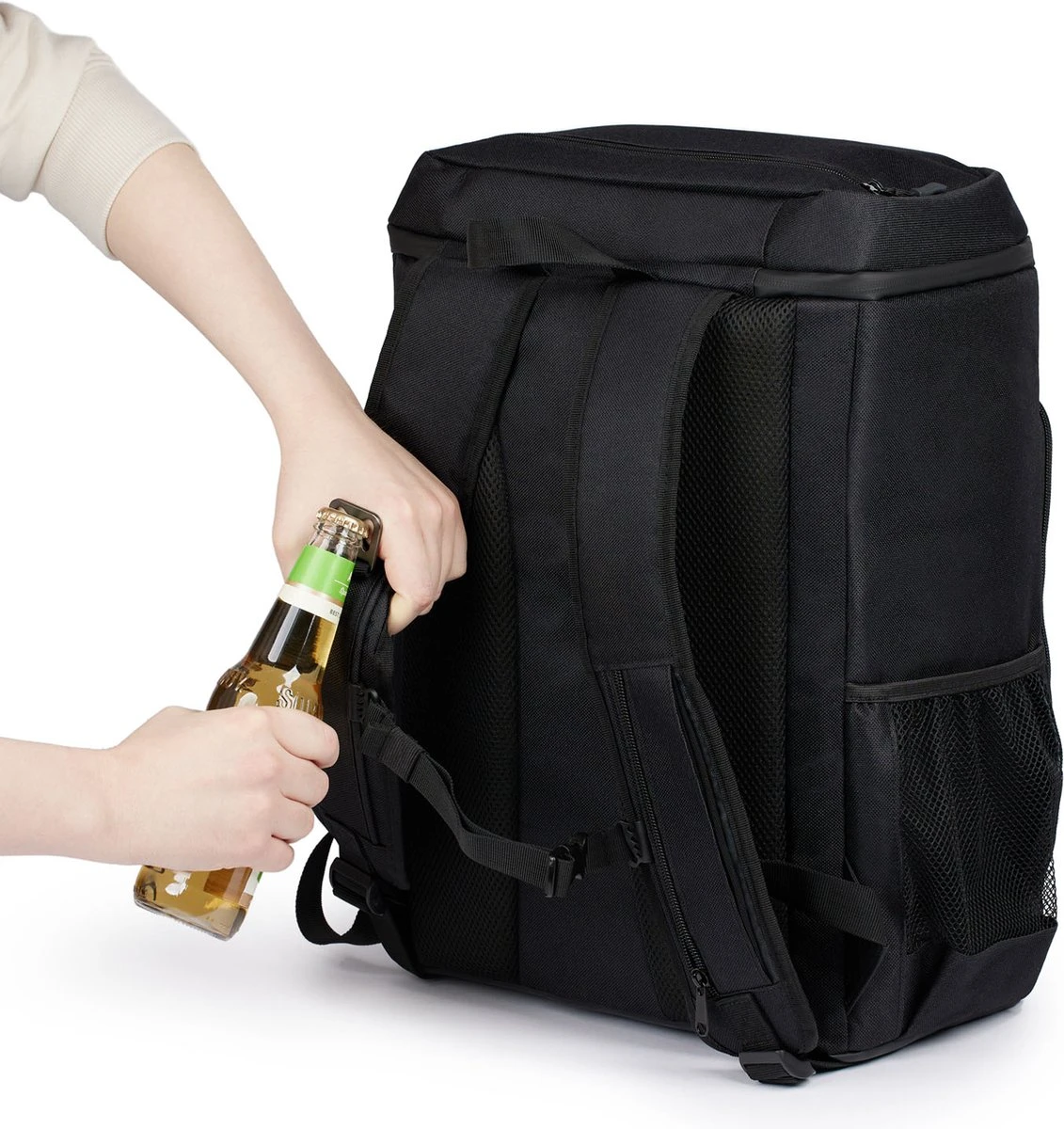 Sunflake Koelrugzak Groot - Lunchtas - Koeltas Backpack Voor Dames & Heren - Zwart 8 Sunflake Koelrugzak Groot - Lunchtas - Koeltas Backpack Voor Dames & Heren - Zwart - Afbeelding 8