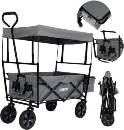 AREBOS Handwagen Vouwbare Dak Handwagen Vouwbare Trolley Uitrustingswagen Grijs 19 AREBOS Handwagen Vouwbare Dak Handwagen Vouwbare Trolley Uitrustingswagen Grijs -Buiten Kamperen 1146x1200 1
