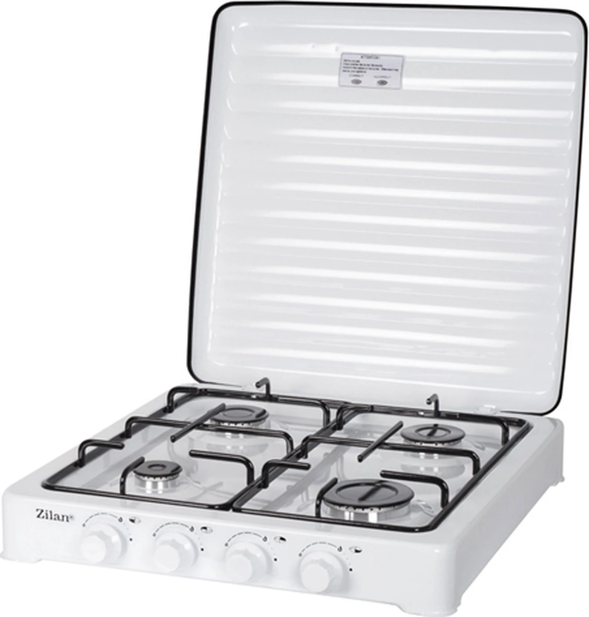 Zilan - Gas Kooktoestel 4 Pits - Campingkooktoestel - Gaskookplaat - Wit 1 Zilan - Gas Kooktoestel 4 Pits - Campingkooktoestel - Gaskookplaat - Wit
