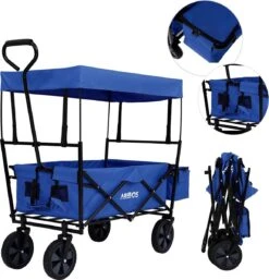 AREBOS Handwagen Vouwbare Dak Handwagen Vouwbare Trolley Uitrustingswagen Blauw 20 AREBOS Handwagen Vouwbare Dak Handwagen Vouwbare Trolley Uitrustingswagen Blauw -Buiten Kamperen 1155x1200 1