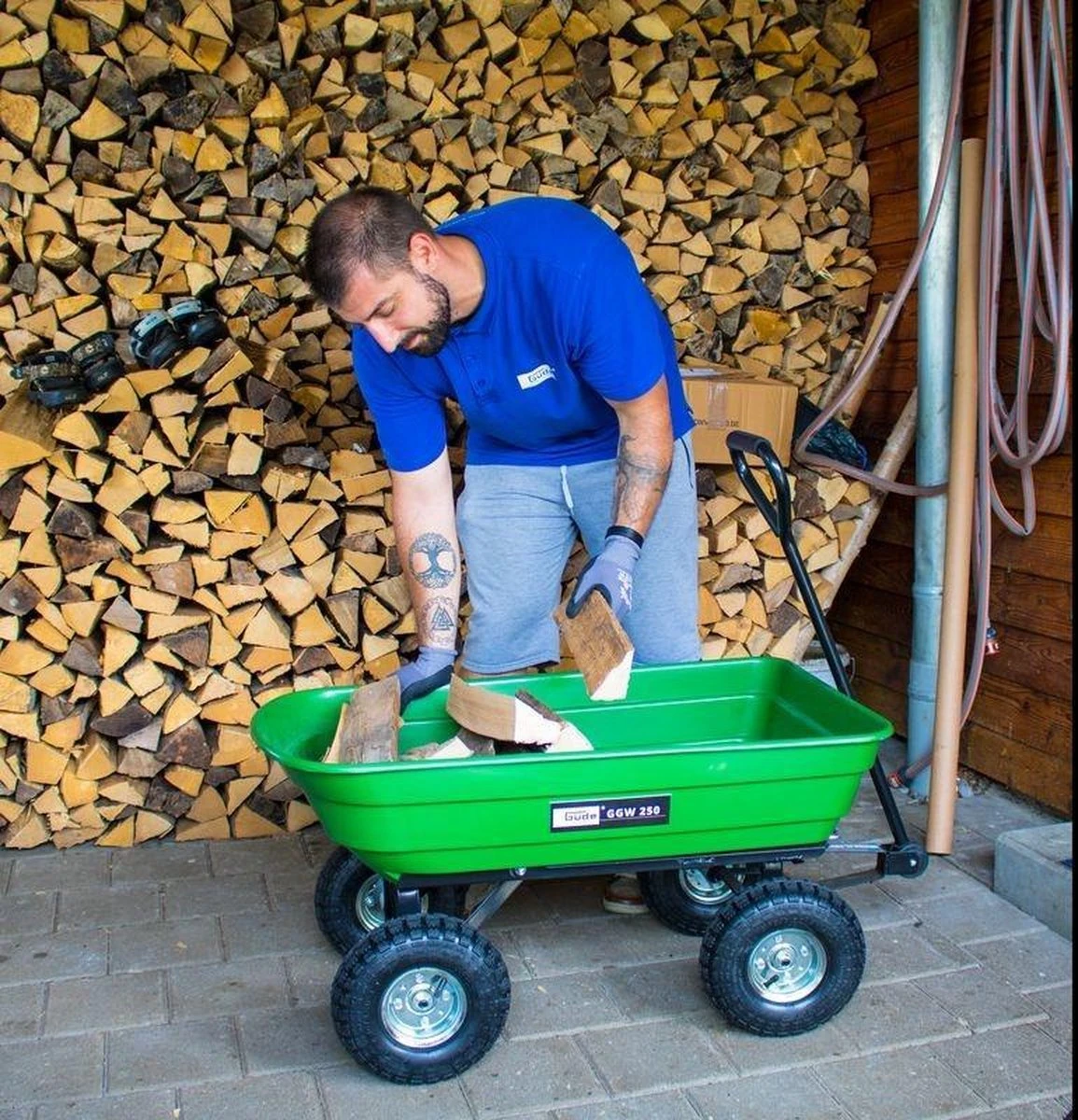 Güde Tuinkar GGW 250 - Max. 250 Kg - 75L - Stabiel Met Kantelfunctie 2 Güde Tuinkar GGW 250 - Max. 250 Kg - 75L - Stabiel Met Kantelfunctie - Afbeelding 2