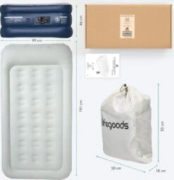 LifeGoods Luchtbed - 1 Persoons - Met Ingebouwde Pomp - Incl. Draagtas En Reparatiekit 15 LifeGoods Luchtbed - 1 Persoons - Met Ingebouwde Pomp - Incl. Draagtas En Reparatiekit -Buiten Kamperen 1163x1200 1