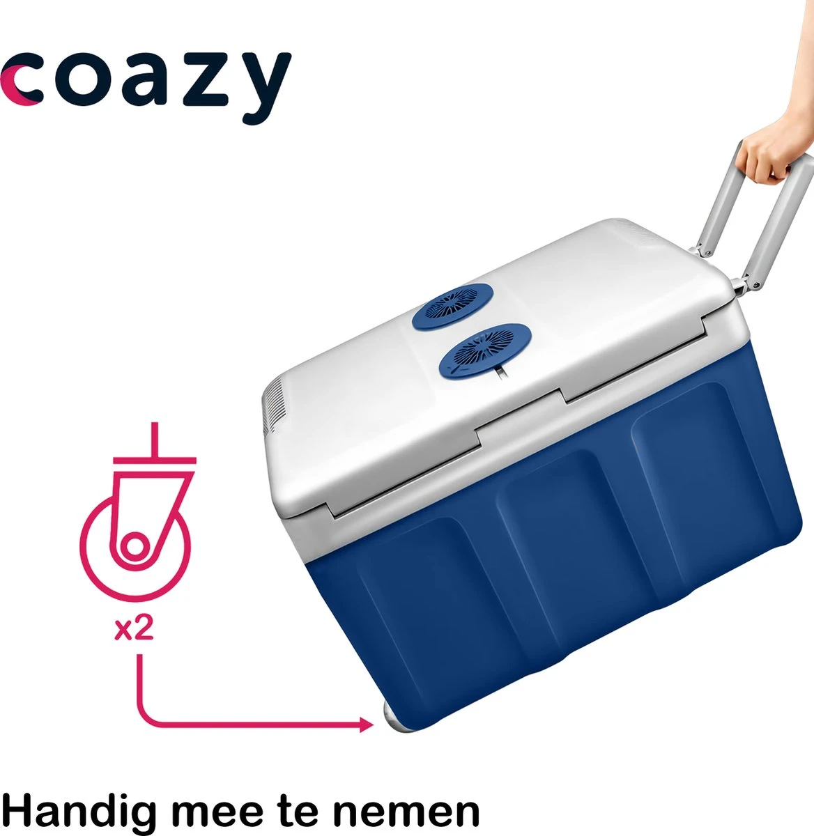 Koelbox Met Wielen Voor Auto & Camping Warm En Koud 40L - Frigobox Elektrisch 12v 230 Volt - MiniBar - Mini Koelkast | Verkoelt En Verwarmt | Eco-modus - Minibar - Mini Koelkast 4 Koelbox Met Wielen Voor Auto & Camping Warm En Koud 40L - Frigobox Elektrisch 12v 230 Volt - MiniBar - Mini Koelkast | Verkoelt En Verwarmt | Eco-modus - Minibar - Mini Koelkast - Afbeelding 4