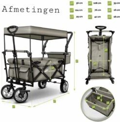 Wildebeest Bolderkar Opvouwbaar Grijs - Bolderwagen Met Kinder Zitje - Bolderkarren - Handkar Grijs - Opvouwbaar Transportwagen - Transportkar - Handkar Tuin Trolley Met Dak Transport Trolley XXL 13 Wildebeest Bolderkar Opvouwbaar Grijs - Bolderwagen Met Kinder Zitje - Bolderkarren - Handkar Grijs - Opvouwbaar Transportwagen - Transportkar - Handkar Tuin Trolley Met Dak Transport Trolley XXL -Buiten Kamperen 1175x1200 6