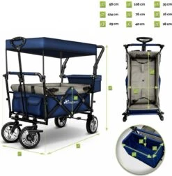Tresko- Bolderkar, Grijs, Opvouwbaar, Met Dakje, Geschikt Tot 80 Kg - Bolderwagen - Kinderenvervoer - Bolderkarren - Tuinkar - Kinderwagen 16 Tresko- Bolderkar, Grijs, Opvouwbaar, Met Dakje, Geschikt Tot 80 Kg - Bolderwagen - Kinderenvervoer - Bolderkarren - Tuinkar - Kinderwagen -Buiten Kamperen 1176x1200 5
