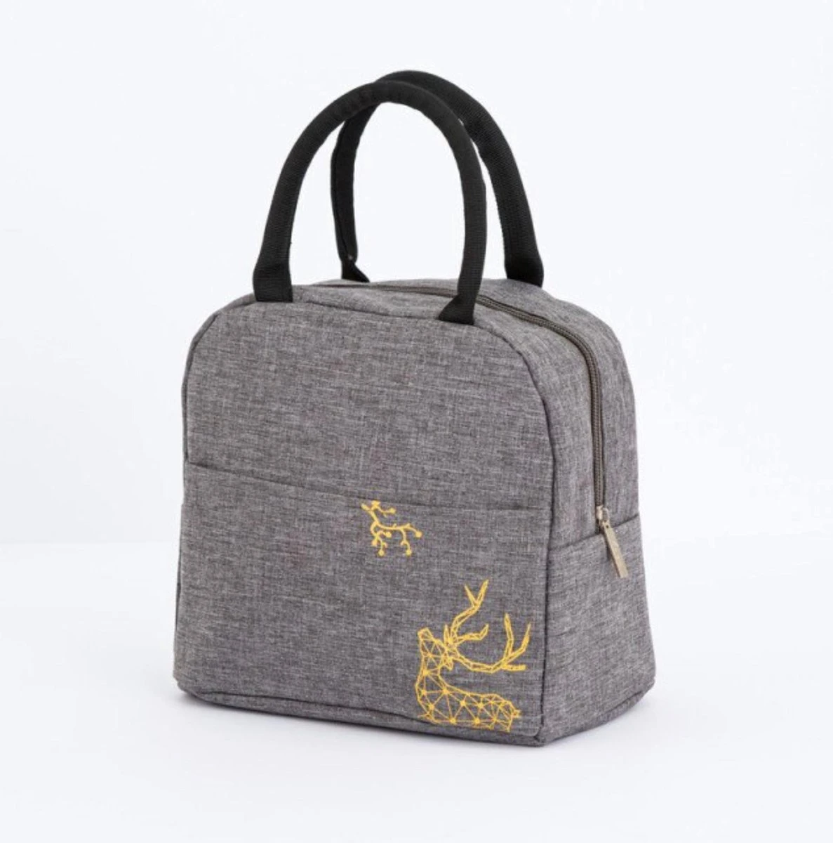 Koeltas - Lunchtas - Volwassenen En Kinderen - Compact Picknick & Lunchtasje - Lunch - Werk - Diep Grijs 1 Koeltas - Lunchtas - Volwassenen En Kinderen - Compact Picknick & Lunchtasje - Lunch - Werk - Diep Grijs