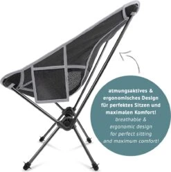 Smartpeas Camping Stoel Van Stevig 600D Polyester En Aluminium - Lichtgewicht En Opvouwbaar - Camping Gadget Inclusief Zijzakken +Plus: Strandmat & Draagtas -Buiten Kamperen 1195x1200 4
