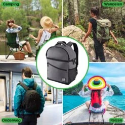 Brisby 4 Laags Geïsoleerde Koeltas Rugzak - 25 Liter - Met Handige Vakken Voor Bestek En Essentials - Waterafstotend Materiaal - Donkergrijs 15 Brisby 4 Laags Geïsoleerde Koeltas Rugzak - 25 Liter - Met Handige Vakken Voor Bestek En Essentials - Waterafstotend Materiaal - Donkergrijs -Buiten Kamperen 1197x1200 34