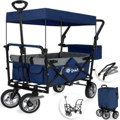 Rijoka Luxe Opvouwbare Bolderkar/Bolderwagen | Met Dakje En Draagtas | Marine Blauw 9 Rijoka Luxe Opvouwbare Bolderkar/Bolderwagen | Met Dakje En Draagtas | Marine Blauw -Buiten Kamperen 1198x1200 17
