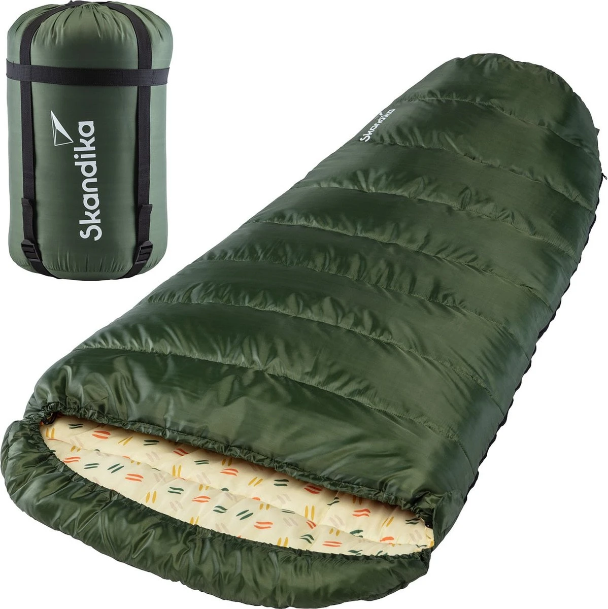 Skandika Vegas-R XXL Slaapzak - Mummieslaapzakken – Slaapzakken Volwassen – Maat XXL – Mummie Slaapzak - Unisex - Katoen, Luxe Kwaliteit, Koppelbaar, 3 Seizoenen, 220 X 110 Cm, -12° Tot -15°C, Outdoor Kampeerslaapzak – Ritssluiting Rechts - Groen 1 Skandika Vegas-R XXL Slaapzak - Mummieslaapzakken – Slaapzakken Volwassen – Maat XXL – Mummie Slaapzak - Unisex - Katoen, Luxe Kwaliteit, Koppelbaar, 3 Seizoenen, 220 X 110 Cm, -12° Tot -15°C, Outdoor Kampeerslaapzak – Ritssluiting Rechts - Groen