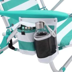 Strandstoel Met Afneembare Hoofdsteun, Draagbare Klapstoel, Campingstoel, Rugleuning Tot 180° Verstelbaar, Met Bekerhouder En Zijvak, Groene En Witte Strepen GCB62JW 13 Strandstoel Met Afneembare Hoofdsteun, Draagbare Klapstoel, Campingstoel, Rugleuning Tot 180° Verstelbaar, Met Bekerhouder En Zijvak, Groene En Witte Strepen GCB62JW -Buiten Kamperen 1199x1200 2