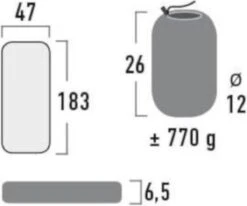 High Peak Tulsa Slaapmat - Donkergrijs 7 High Peak Tulsa Slaapmat - Donkergrijs -Buiten Kamperen 1200x1000 8