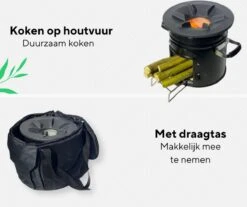 Thuiser Rocket Stove - Kooktoestel Op Houtvuur - Camping Gadget - Buiten Koken Op Vuur - Kookkachel Voor Buiten - Buiten Koken Op Vuur Toestellen - Kampeer Gadgets - Gadgets Mannen - Kampeer Kooktoestel - Kookkachel Op Hout - Met Draagtas -Buiten Kamperen 1200x1006 5