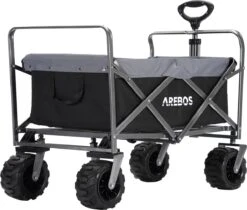 AREBOS Handkar | Transportwagen | Apparatuurwagen | Opvouwbaar | Zwart / Grijs 20 AREBOS Handkar | Transportwagen | Apparatuurwagen | Opvouwbaar | Zwart / Grijs -Buiten Kamperen 1200x1021 4