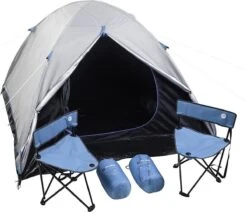 MaxxSport Camping Set - 2 Persoons - Tent + Slaapzakken + Campingstoelen - 200x190x120cm 9 MaxxSport Camping Set - 2 Persoons - Tent + Slaapzakken + Campingstoelen - 200x190x120cm -Buiten Kamperen 1200x1032