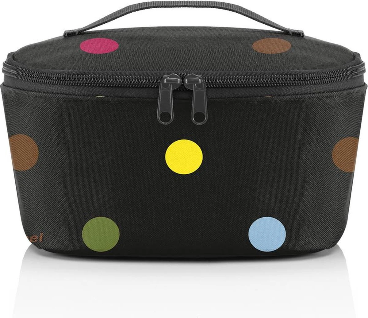 Reisenthel Coolerbag S Pocket Koeltas - 2,5L - Dots Zwart 2 Reisenthel Coolerbag S Pocket Koeltas - 2,5L - Dots Zwart - Afbeelding 2