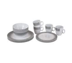Bo-Camp - Servies - Classic - 16-Delig - Wit/Grijs 9 Bo-Camp - Servies - Classic - 16-Delig - Wit/Grijs -Buiten Kamperen 1200x1050 26