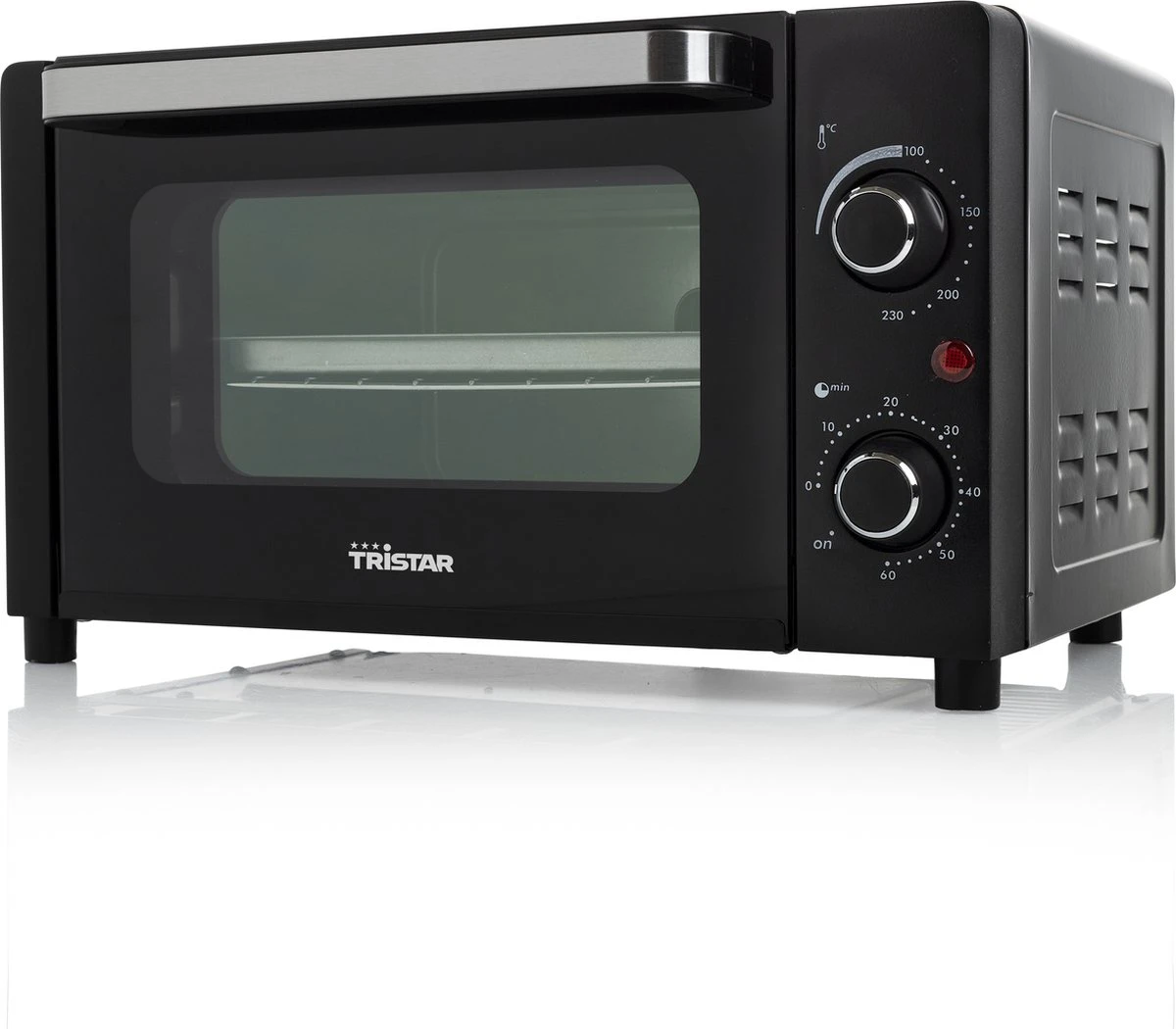 Tristar Oven OV-3615 - Camping Oven 10 Liter - 800 Watt - Vrijstaande Kleine Oven - Zwart 2 Tristar Oven OV-3615 - Camping Oven 10 Liter - 800 Watt - Vrijstaande Kleine Oven - Zwart - Afbeelding 2