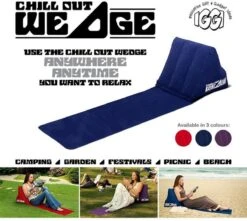 CKB LTD - Chill Out - Luchtbed - Campingstoel - Wedge Opblaasbare Ligstoel - Blauw Strandstoel 1 Persoons Volwassen Luchtbedden Kampeerstoel Vouwstoel Stoel Slaapmatje Slaapmatten Opvouwbaar Volwassenen Tuinstoel Opblaasstoel Kampeerstoelen Lucht -Buiten Kamperen 1200x1072 2