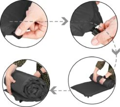 Springos Slaapmat | Zelfopblazend | 180 Cm | Inclusief Hoes | Zwart -Buiten Kamperen 1200x1072 5