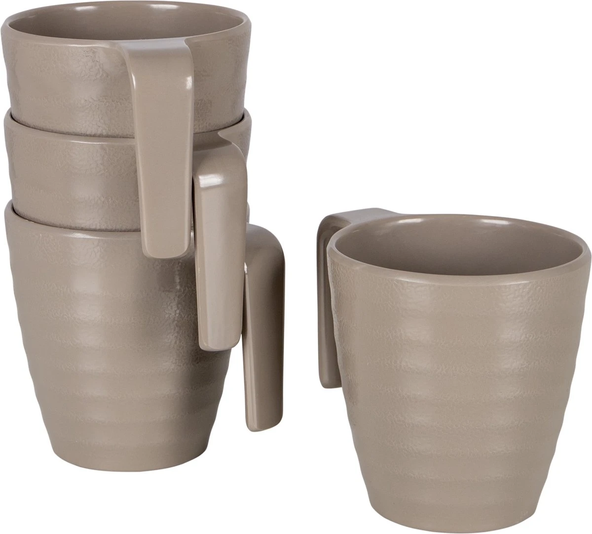 Bo-Camp Servies - Campingbord - Stone - 16-Delig - Beige 3 Bo-Camp Servies - Campingbord - Stone - 16-Delig - Beige - Afbeelding 3