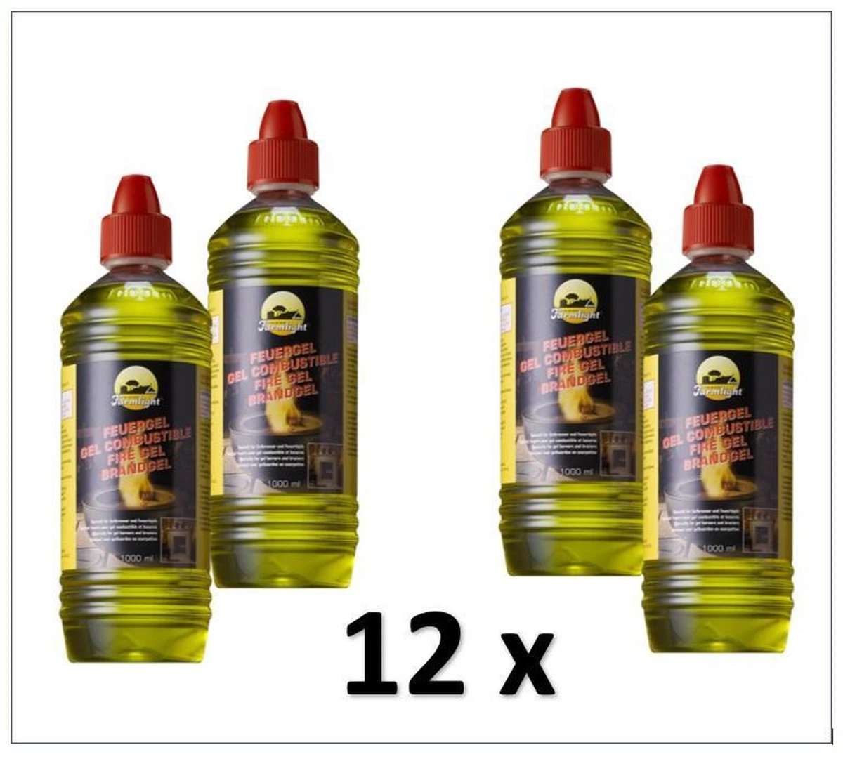 Merkloos 12 Flessen Brandgel Farmlight| Brandpasta Farmlight 3 Merkloos 12 Flessen Brandgel Farmlight| Brandpasta Farmlight - Afbeelding 3
