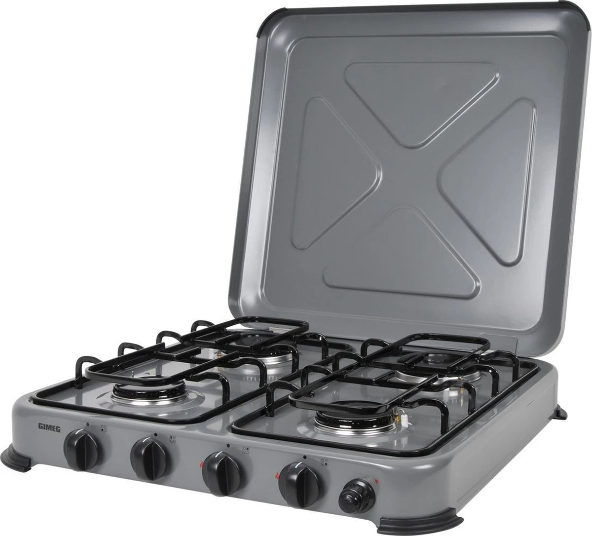 Gimeg Kooktoestel 4-Pits - Grijs - Beveiligd 1 Gimeg Kooktoestel 4-Pits - Grijs - Beveiligd