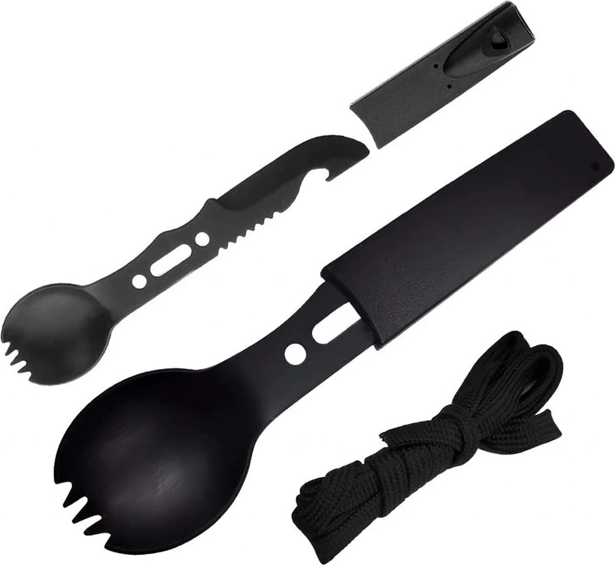 Lynnz® Spork 7 In 1 - Camping Bestek - Campingbestek - Campingservies - Reisbestek - Bestek To Go - Jachtmes - Rambomes 6 Lynnz® Spork 7 In 1 - Camping Bestek - Campingbestek - Campingservies - Reisbestek - Bestek To Go - Jachtmes - Rambomes - Afbeelding 6