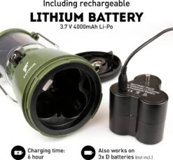 Favour L0818 Retro Camping Lamp Oplaadbaar LED, 320 Lumen, IP64 Waterdicht, Draagbare Kampeerlamp, Tentlamp, Acculamp, Traploos Dimbare Lamp Incl. Kaarslicht-modus, Groen 12 Favour L0818 Retro Camping Lamp Oplaadbaar LED, 320 Lumen, IP64 Waterdicht, Draagbare Kampeerlamp, Tentlamp, Acculamp, Traploos Dimbare Lamp Incl. Kaarslicht-modus, Groen -Buiten Kamperen 1200x1106 12