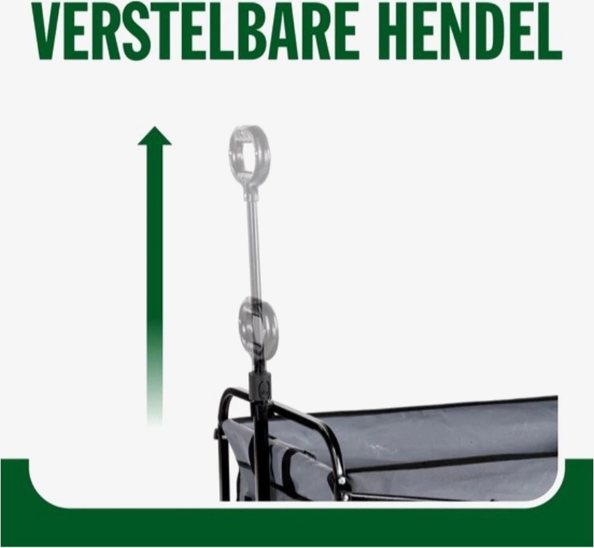 Hoogwaardige Bolderkar Opvouwbaar - Antraciet - Kinderen - Baby - Opslagkar - Bolderwagen - Tuinkar - Bolderkarren 4 Hoogwaardige Bolderkar Opvouwbaar - Antraciet - Kinderen - Baby - Opslagkar - Bolderwagen - Tuinkar - Bolderkarren - Afbeelding 4