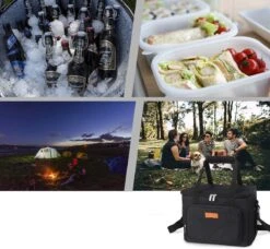 Lunchtas - Koeltas Voor Dames En Heren - Cool Bag - 4 Laags Geïsoleerde Koeltas - Kleine Cooler - Lunch Box - Lunchtas 15 Liter- Zwart 11 Lunchtas - Koeltas Voor Dames En Heren - Cool Bag - 4 Laags Geïsoleerde Koeltas - Kleine Cooler - Lunch Box - Lunchtas 15 Liter- Zwart -Buiten Kamperen 1200x1107 4