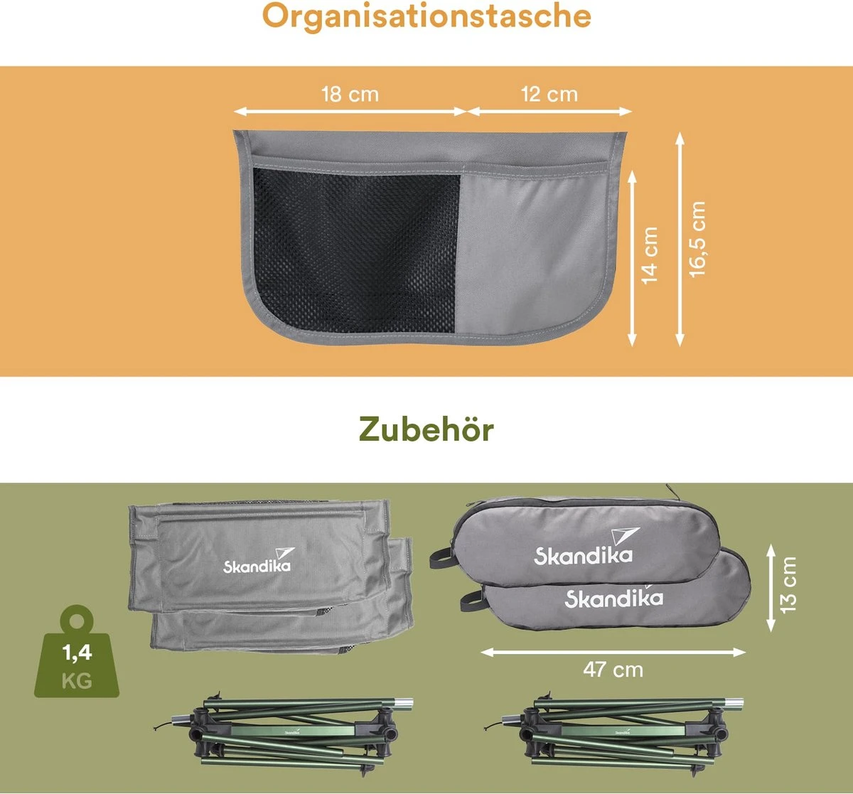 Skandika Campingstoel Compact SET – Campingstoelen – Campingstoel Tot 150 Kg Belastbaar - Kampeerstoel, Visstoel, Kleine Pakmaat, Opvouwbaar, Stabiel, Licht, Comfortabel Gepolsterd – Draagtas Meegeleverd – Vouwstoel – Kampeermeubelen – Grijs 7 Skandika Campingstoel Compact SET – Campingstoelen – Campingstoel Tot 150 Kg Belastbaar - Kampeerstoel, Visstoel, Kleine Pakmaat, Opvouwbaar, Stabiel, Licht, Comfortabel Gepolsterd – Draagtas Meegeleverd – Vouwstoel – Kampeermeubelen – Grijs - Afbeelding 7