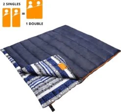 Dutch Mountains Slaapzak Goeree XL - Extra Groot 220x90cm - Katoenen Binnenkant - Aanritsbaar - Tochtstrip En Compressiehoes -Buiten Kamperen 1200x1118 4