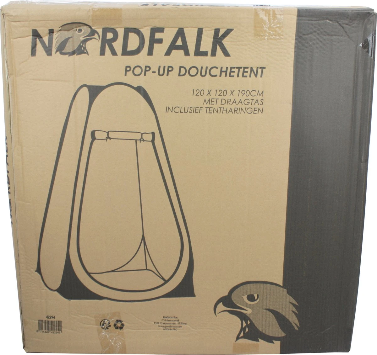 NordFalk Douchetent Pop-up 190 Cm - Camping Douche - Omkleedtent - Incl. Tentharingen En Draagtas - Groen 9 NordFalk Douchetent Pop-up 190 Cm - Camping Douche - Omkleedtent - Incl. Tentharingen En Draagtas - Groen - Afbeelding 9