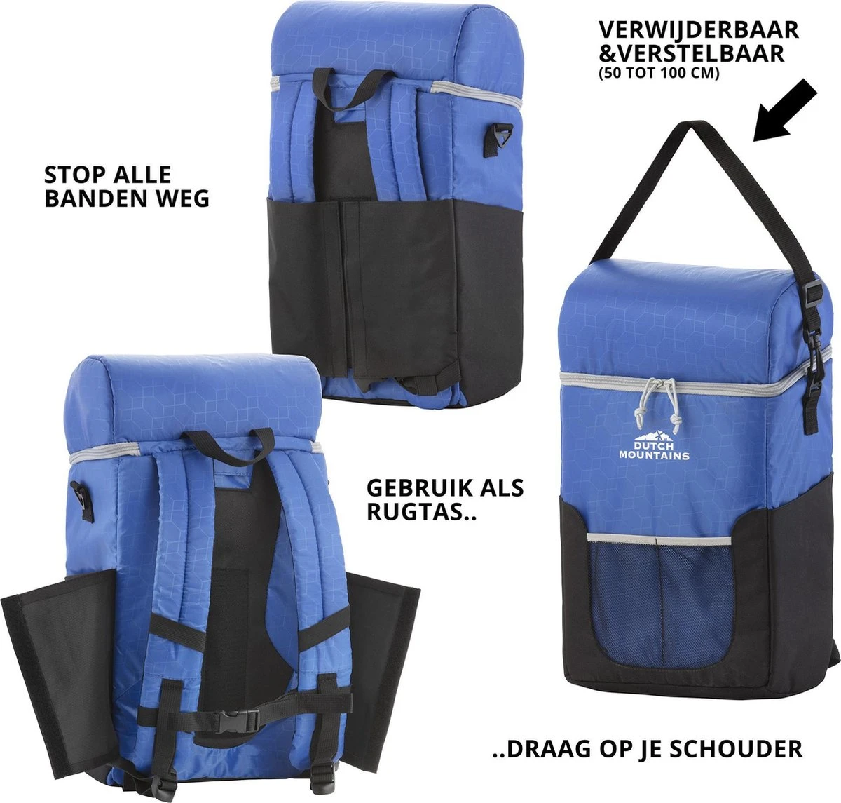 Dutch Mountains Koeltas Rugzak | Cooler Backpack 20 Liter | Picknicktas | Lunchtas | Koelrugzak | Strandtas | Blauw 5 Dutch Mountains Koeltas Rugzak | Cooler Backpack 20 Liter | Picknicktas | Lunchtas | Koelrugzak | Strandtas | Blauw - Afbeelding 5