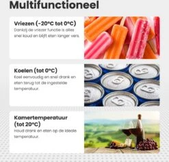 Auronic Elektrische Koelbox - 49.5L - Compressor - 12V En 240V - Grijs 14 Auronic Elektrische Koelbox - 49.5L - Compressor - 12V En 240V - Grijs -Buiten Kamperen 1200x1147 5