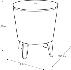 Keter Cool Bar - 3-in-1 - 49.5x49.5x84.5 Cm - Blauw 11 Keter Cool Bar - 3-in-1 - 49.5x49.5x84.5 Cm - Blauw -Buiten Kamperen 1200x1169 1