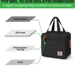 Brisby 4 Laags Geïsoleerde Koeltas - Lunchtas 4 Liter - Zwart 10 Brisby 4 Laags Geïsoleerde Koeltas - Lunchtas 4 Liter - Zwart -Buiten Kamperen 1200x1170 8